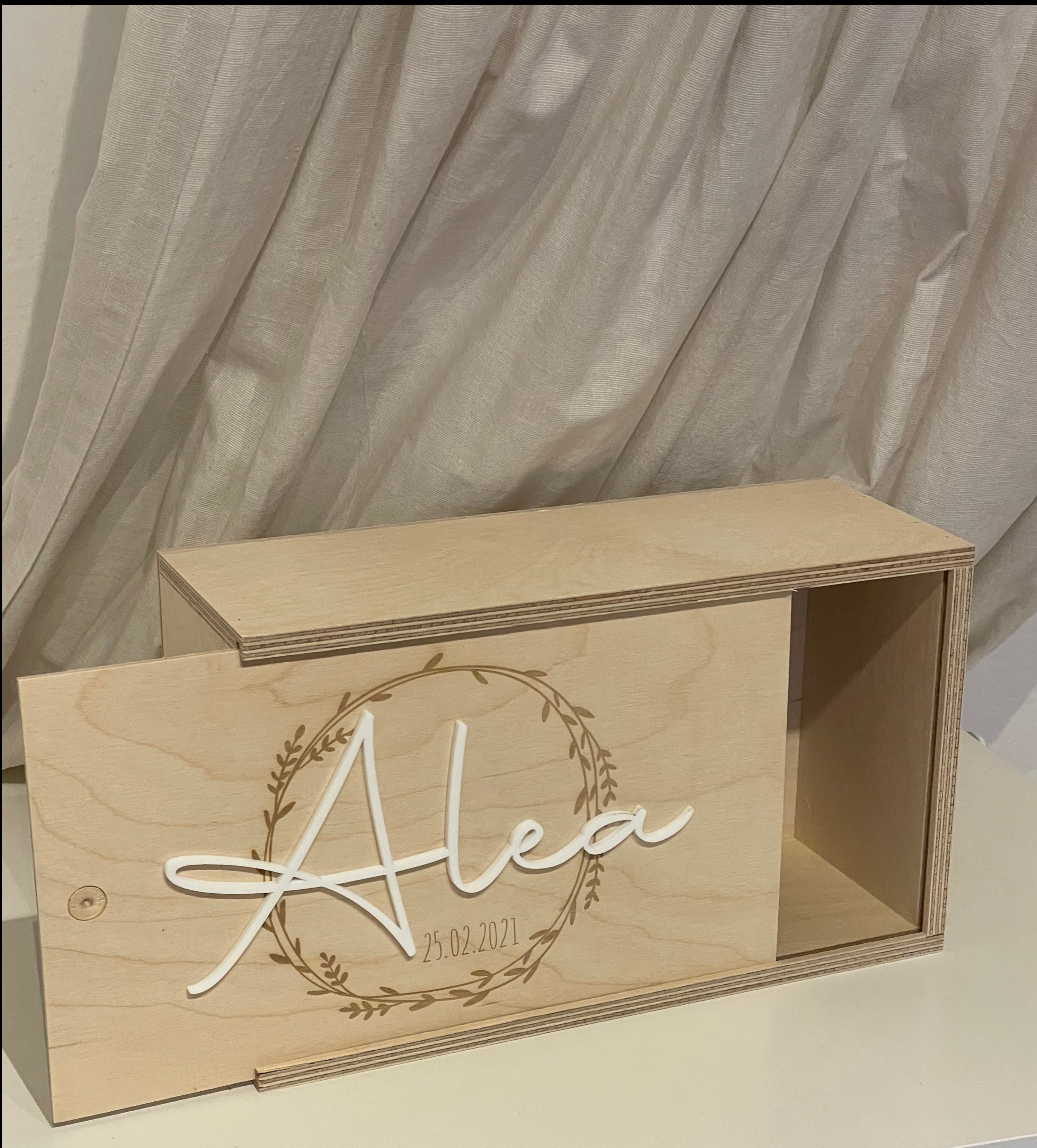 Erinnerungsbox Lasergravur