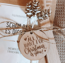 Geschenkanhänger All I want for Christmas
