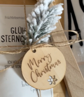 Geschenkanhänger Merry Christmas