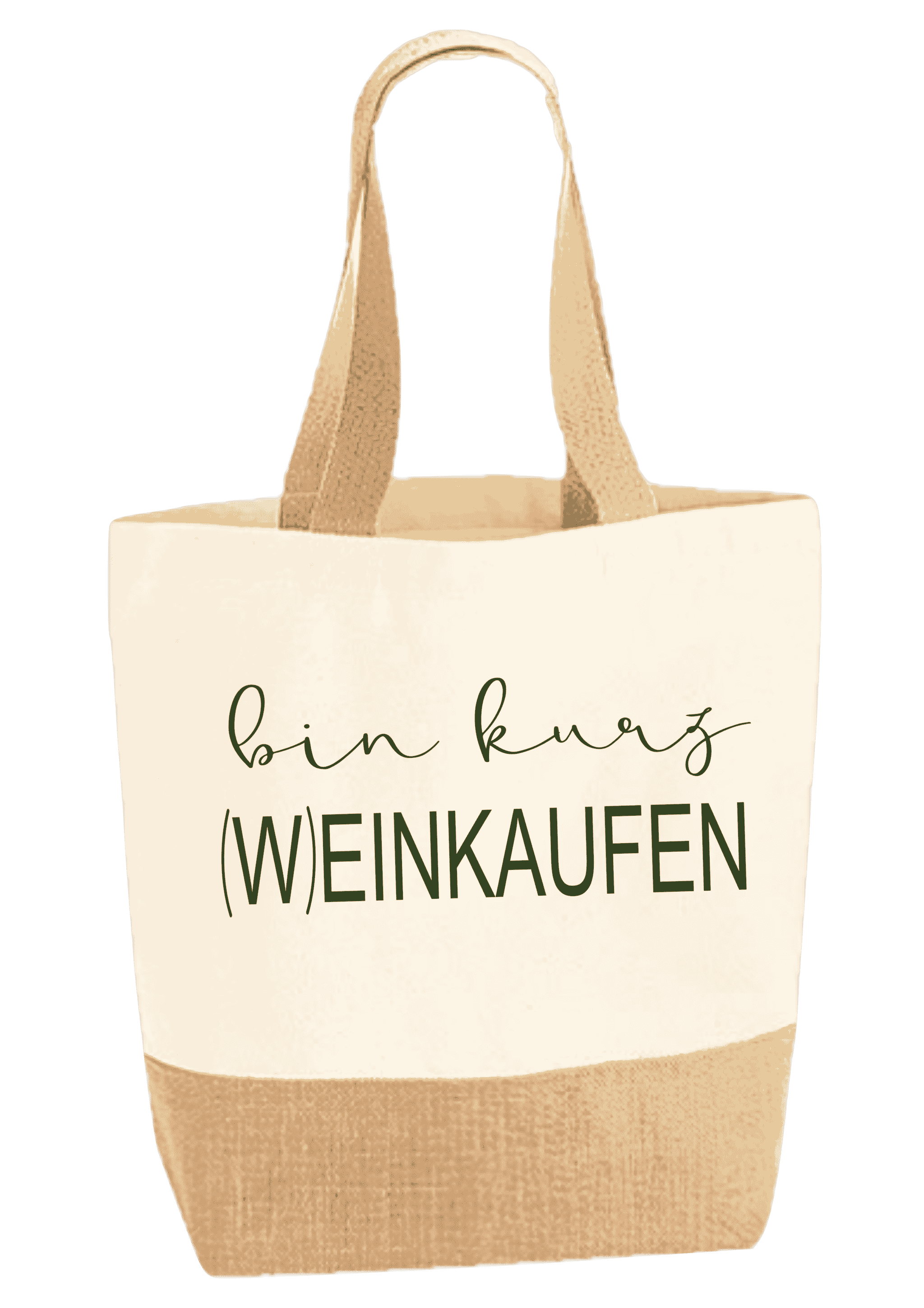 (W)einkaufen Canvas Shopper