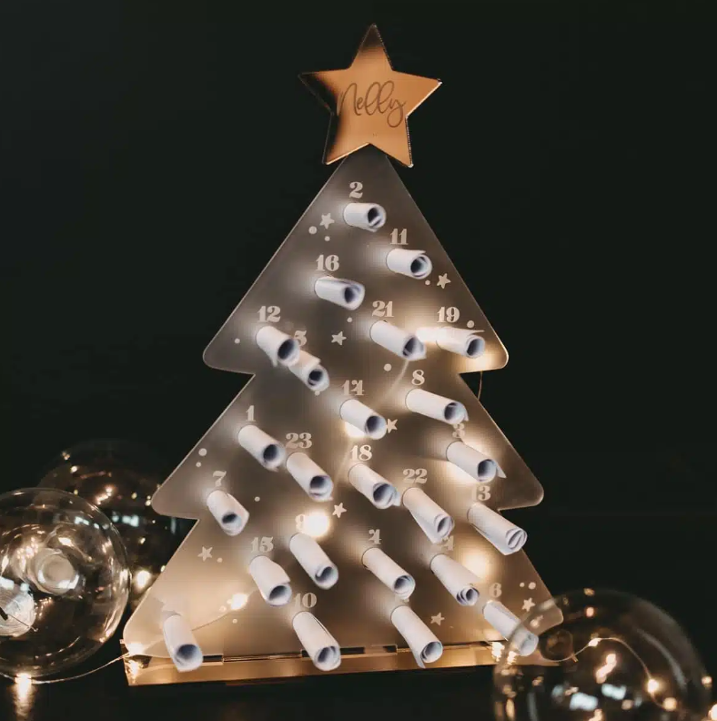 personalisierter Adventskalender Tanne